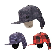 مخصص 6 لوحات المطاط التصحيح الشتاء في الهواء الطلق حماية الأذن Snapback كاب