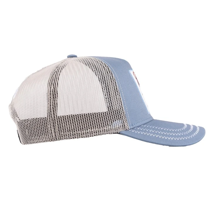 TCAP Custom 100% High Quality Cotton Hats Blue Hat Mens Trucker Hats