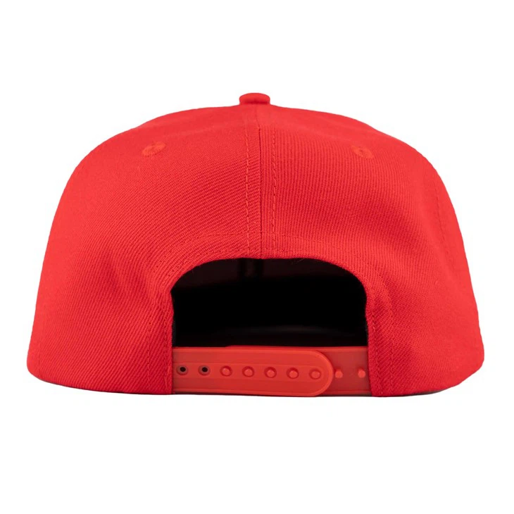 TCAP Custom Fabric Watermelon Red Original Letter Caps Buckle 3D Embroidery Hats